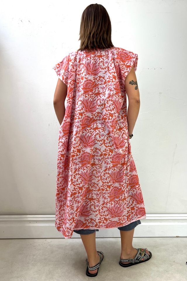 Anna Corinna Reworked Vintage Block Print Duster #2