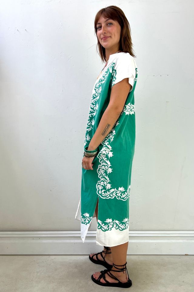 Anna Corinna Reworked Vintage Ivy Flowers Smock Dress #1