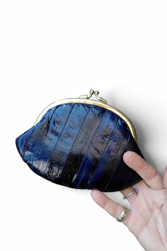 Vintage Eelskin Makeup Combo Pouch Selected by Garbage Soup #1