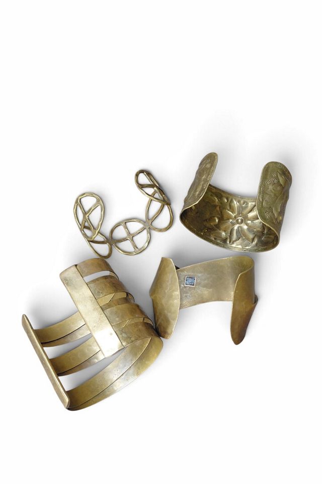 India Brass Cuff Vintage Bracelet Set Selected by Garbage Soup #3