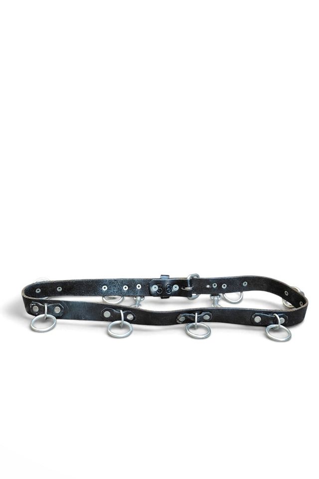 Vintage Black Leather Punk Belt Selected by Garbage Soup #2
