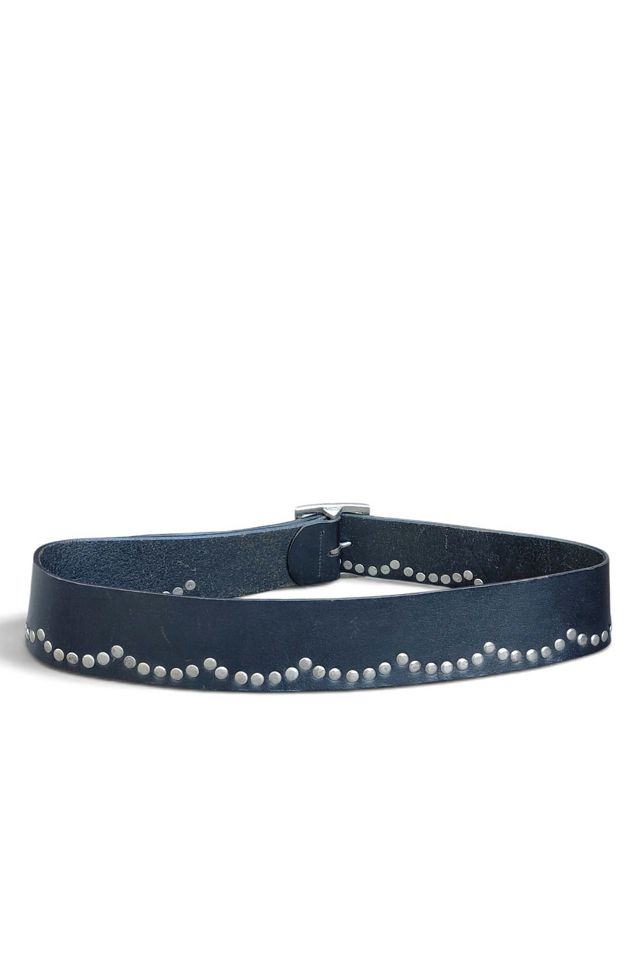 1980's Studded Contour Leather Belt Selected by Garbage Soup #1