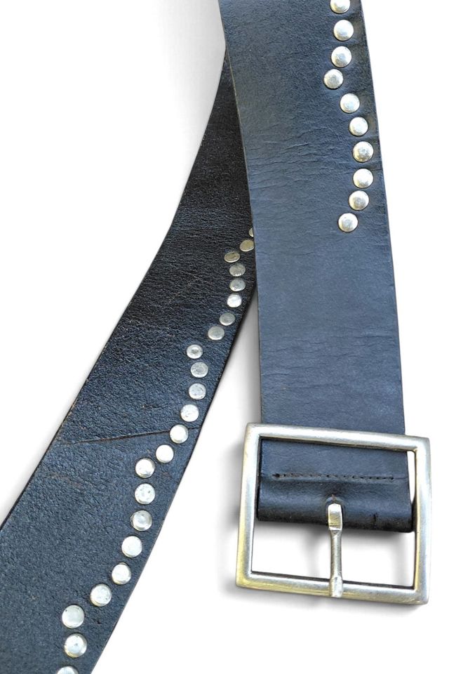 1980's Studded Contour Leather Belt Selected by Garbage Soup #2