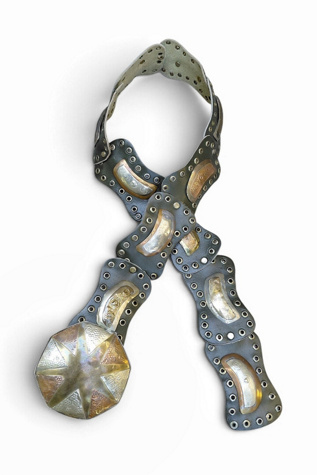 Moroccan Star Buckle Leather Belt Selected by Garbage Soup