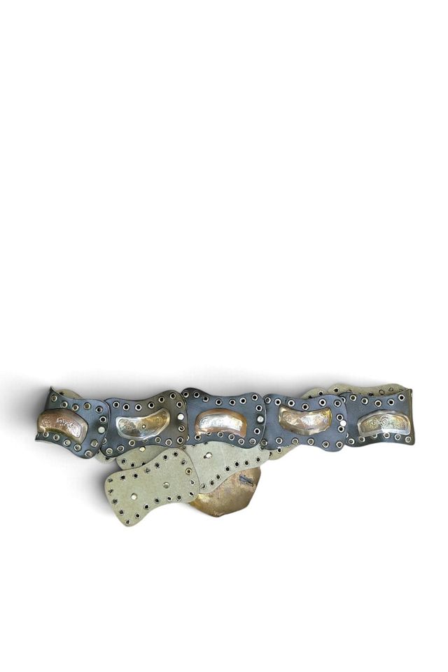 Moroccan Star Buckle Leather Belt Selected by Garbage Soup #2