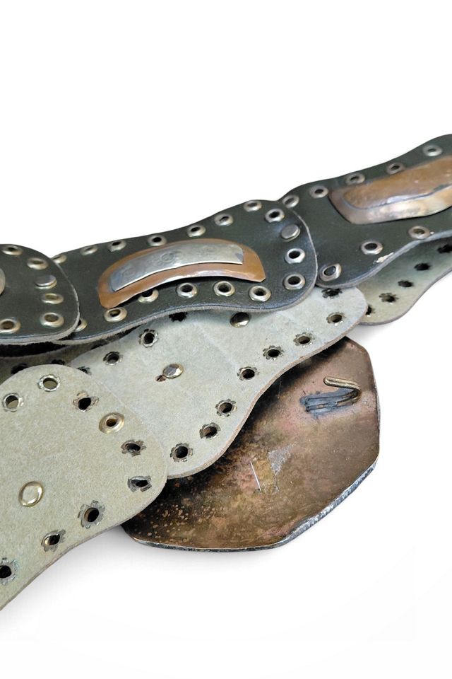 Moroccan Star Buckle Leather Belt Selected by Garbage Soup #3