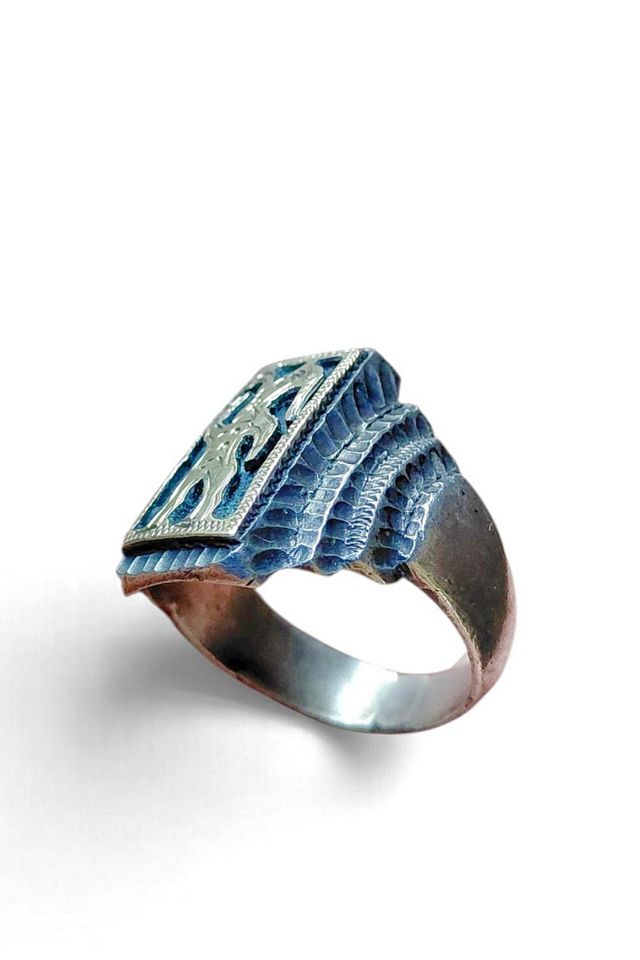 Kokopelli Sterling Silver and Gold Ring Selected by Garbage Soup #2