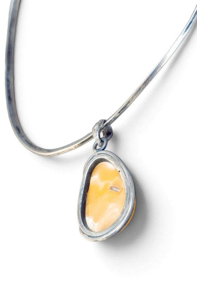 Baltic Amber 925 Sterling Collar Choker Selected by Garbage Soup #1