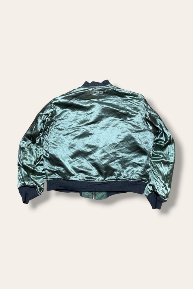 Vintage 1990's Reversible Satin Utility Flight Jacket Selected By Afterlife Boutique #3