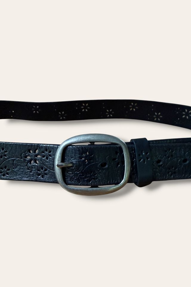 Y2K Floral Leather Belt Selected By Afterlife Boutique #1