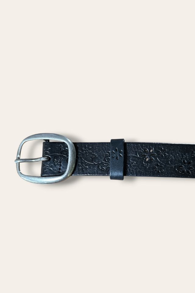 Y2K Floral Leather Belt Selected By Afterlife Boutique #3