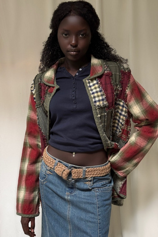 Vintage 1990s Reversible Plaid Patchwork Jacket Selected By Afterlife Boutique