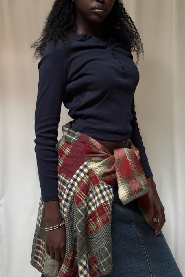 Vintage 1990s Reversible Plaid Patchwork Jacket Selected By Afterlife Boutique #3