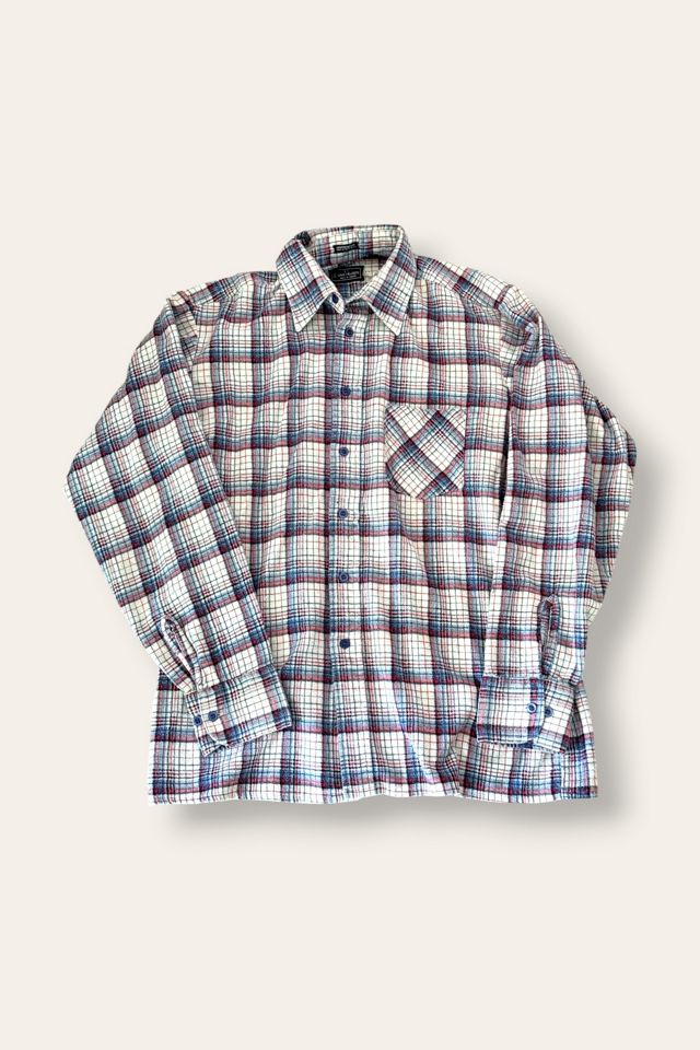 Vintage 1970s Cotton Plaid Flannel Shirt Selected By Afterlife Boutique #2