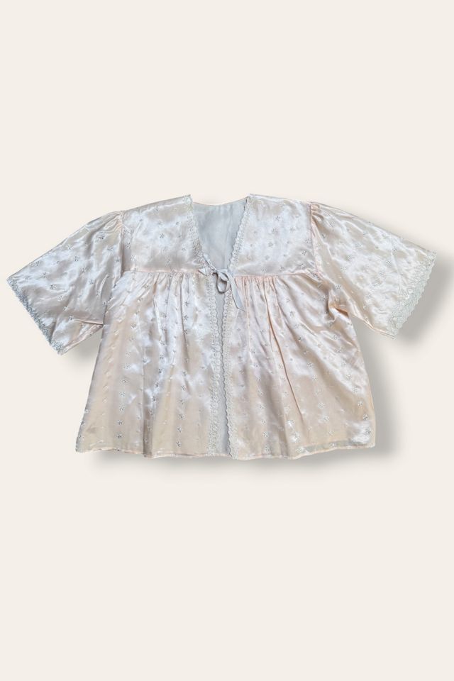 Vintage 1930's Silk Embroidered Bed Jacket Selected By Afterlife Boutique #2