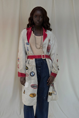 Vintage 1940's Distressed Mechanic Shop Jacket Selected By Afterlife Boutique
