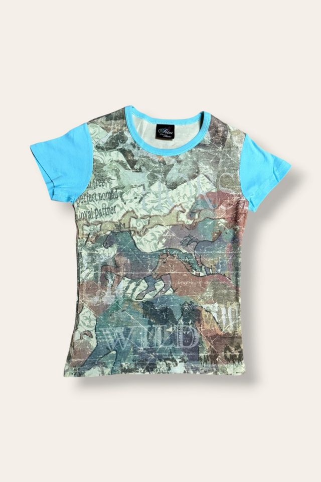 Y2K Wild Horses All Over Print T-shirt Selected By Afterlife Boutique #1