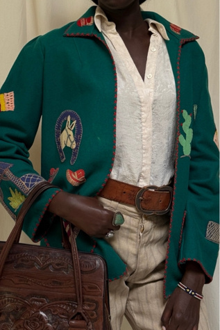 Vintage 1940's Mexico Souvenir Jacket Selected By Afterlife Boutique