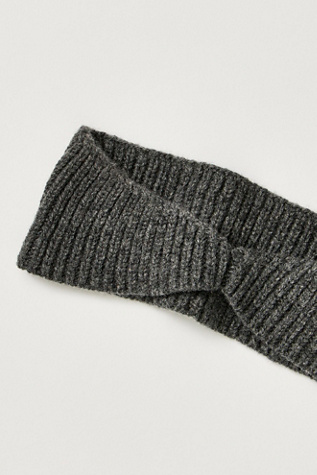 Женские аксессуары для волос CLÒIMH Merino Wool Soft Headband, цвет: Тёмный серый — фото 2