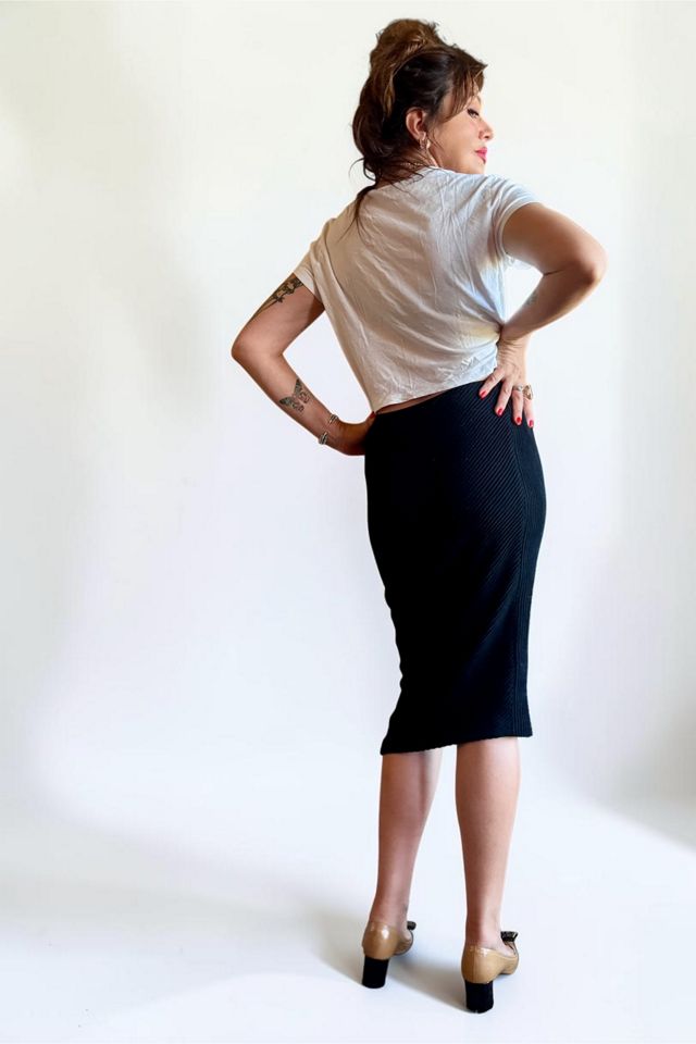 Zero Maria Cornejo Ribbed Pencil Skirt Selected by Personal Choice #2