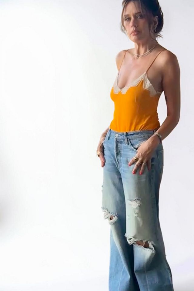 Wide Leg Mother Superior Ditcher Roller Sneak Jeans Selected by Personal Choice #2