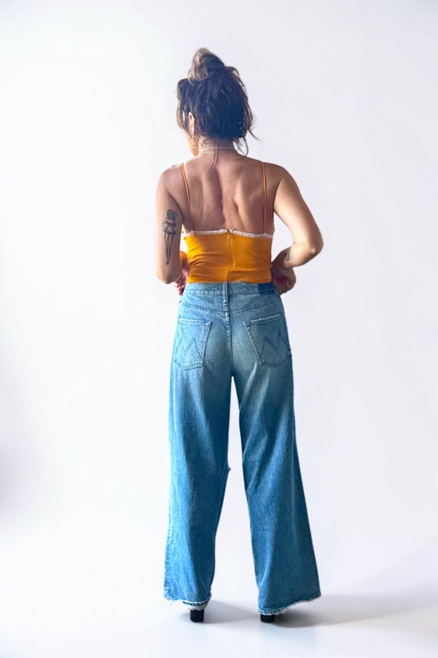 Wide Leg Mother Superior Ditcher Roller Sneak Jeans Selected by Personal Choice #3