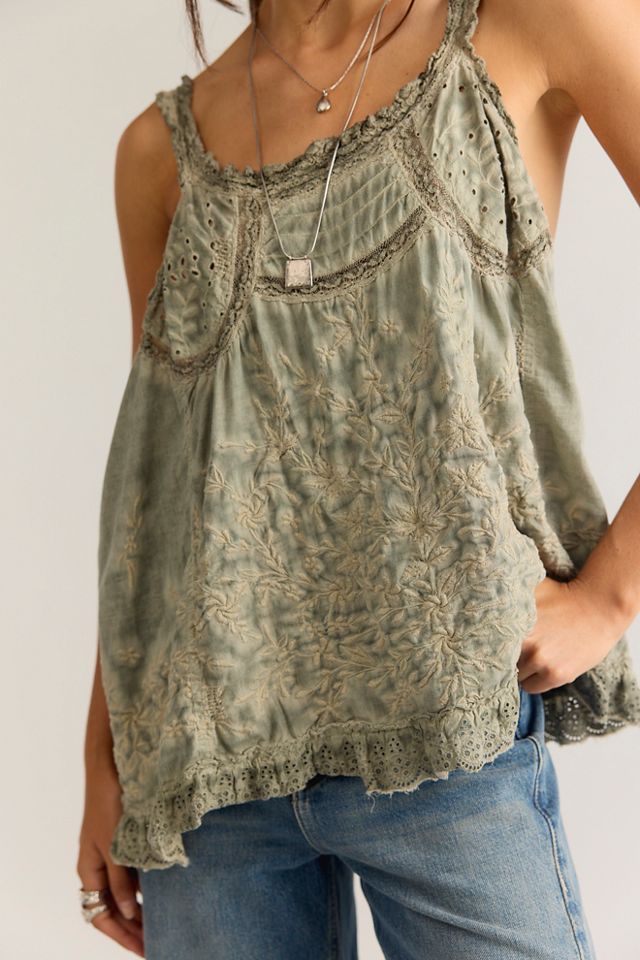 Magnolia Pearl Eyelet Clementine Tank #3