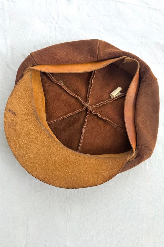 Vintage Brown Suede Newsboy Hat Selected by Grievous Angel Vintage #2
