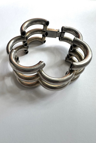 Vintage Industria Argentina Mid Century Silver Link Bracelet Selected by Grievous Angel Vintage
