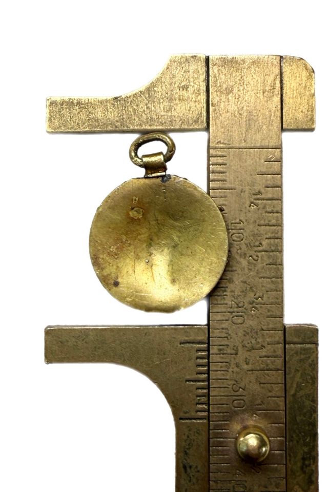Vintage Brass + Glass Evil Eye Pendant Selected by Lux Revival #2