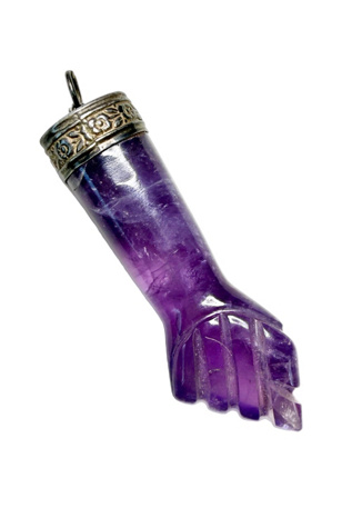 Vintage Sterling + Amethyst XL Figa Pendant Selected by Lux Revival