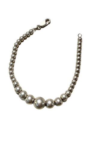 Vintage Sterling Silver Pearl Bracelet Selected by Lux Revival