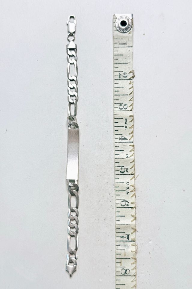 Vintage Sterling Silver Figaro ID Bracelet Selected by Lux Revival #3