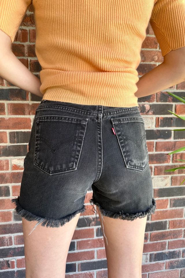 Vintage Black Levi Cut Off Shorts Selected by Grievous Angel Vintage #1