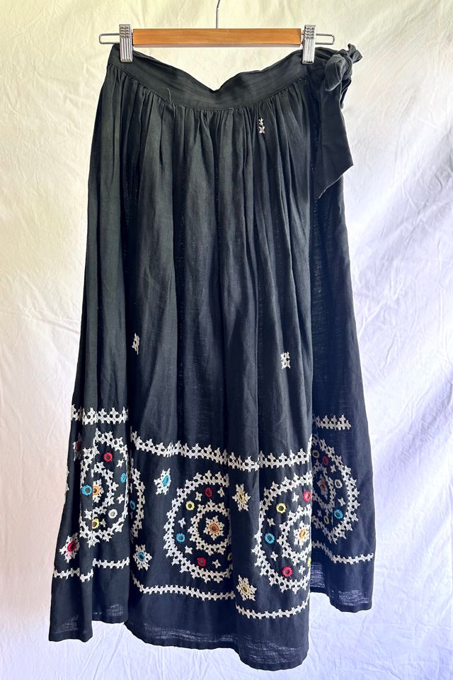 Vintage Cotton Mirrored and Embroidered Skirt Selected by Grievous Angel Vintage #3