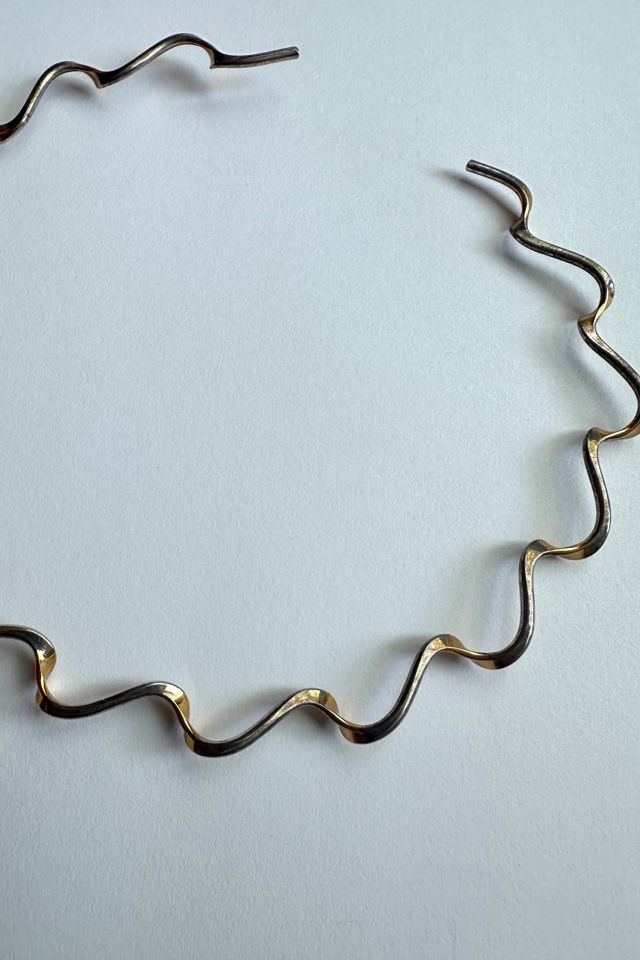 Vintage Silver Wavy Choker Selected by Grievous Angel Vintage #1