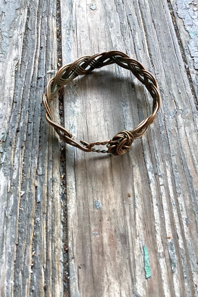 Vintage Handmade Braided Copper Wire Bracelet Selected by Cherry #1