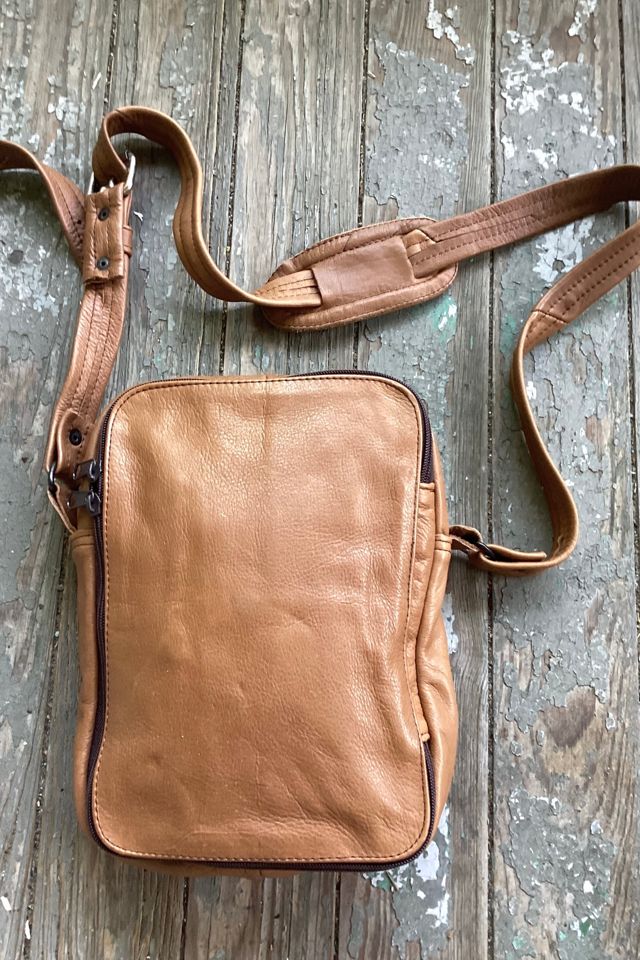 Vintage 1980s Brown Leather Shoulder Bag Selected by Cherry #1