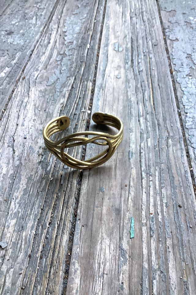 Vintage 1970s Hand Wrought Brass Cuff Selected by Cherry #1