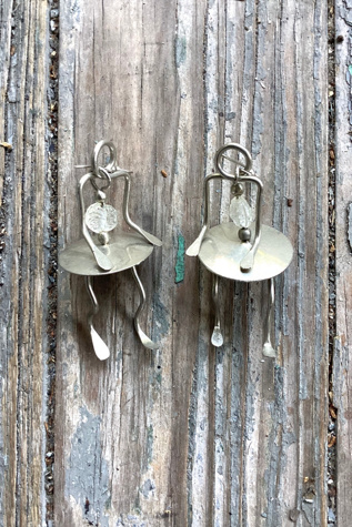 Vintage 1980s Kinetic People Earrings Selected by Cherry