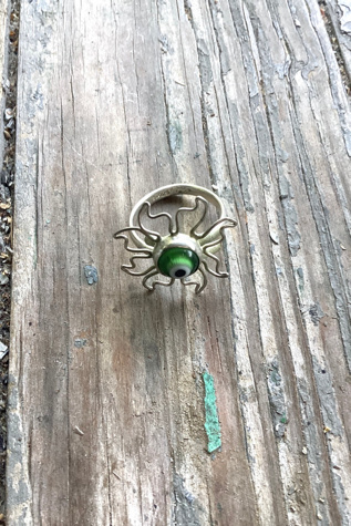 Handmade Sterling Silver Wire Sun Eyeball Ring Selected by Cherry