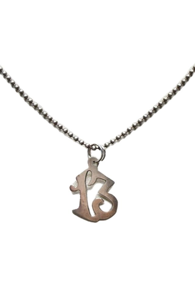 Vintage Sterling Silver Lucky “13” Necklace Selected by Lux Revival #2