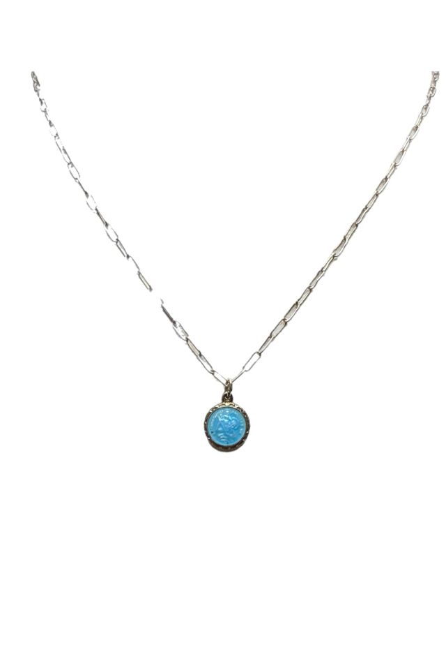 Vintage Sterling Silver + Enamel St Christopher Necklace Selected by Lux Revival #2