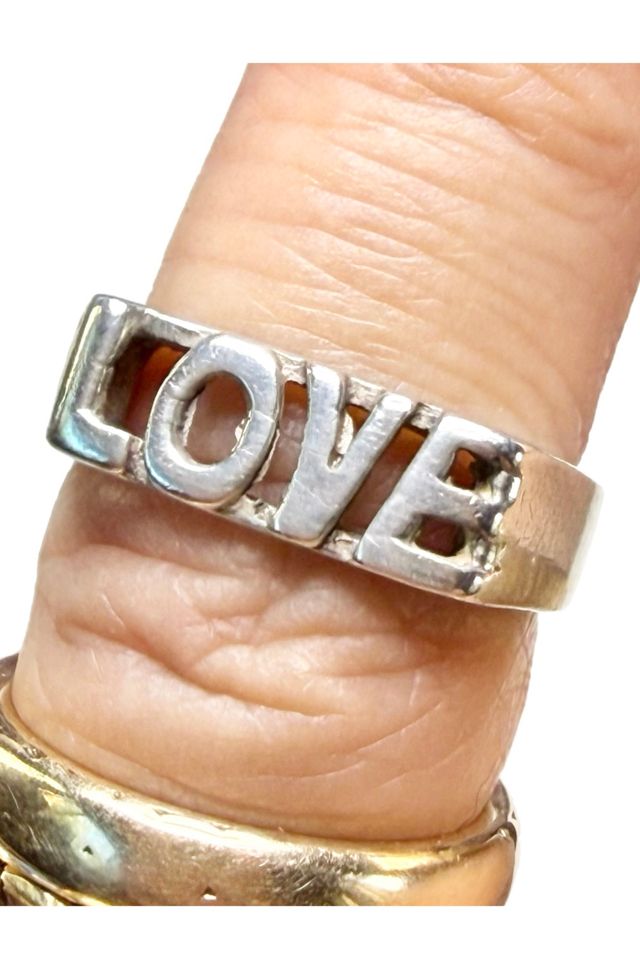 Vintage Sterling Silver “Love” Ring Selected by Lux Revival #1