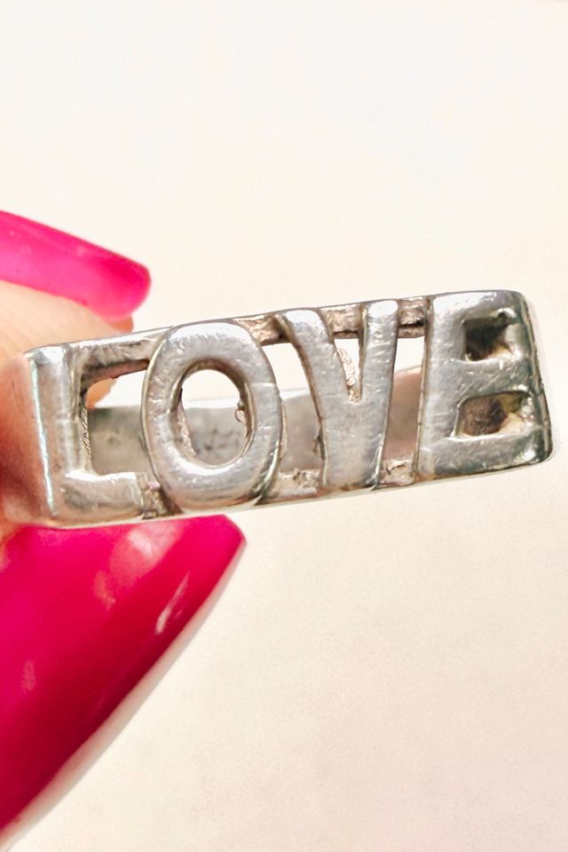 Vintage Sterling Silver “Love” Ring Selected by Lux Revival #2