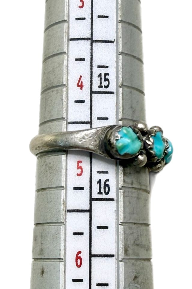 Vintage Sterling Snake Eye Ring with Gemstones Selected by Lux Revival #3