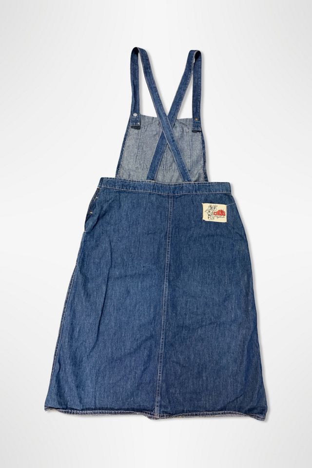970s Denim Apron Overall Dress Selected By Ritual Vintage #1