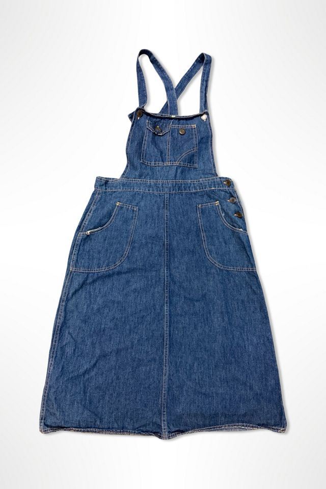 970s Denim Apron Overall Dress Selected By Ritual Vintage #3