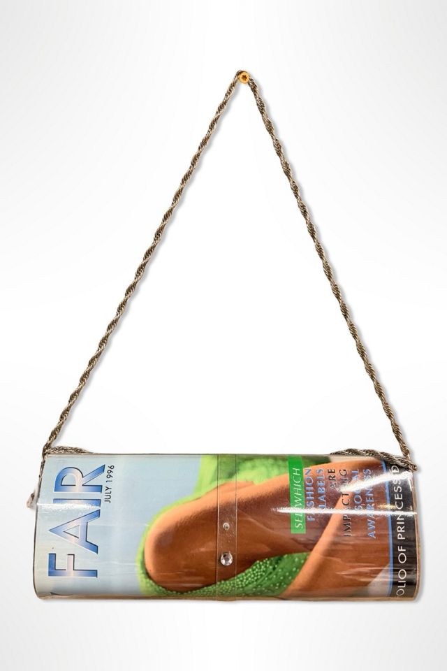 1990s Lucite Magazine Chain Strap Clutch Purse Selected By Ritual Vintage #1