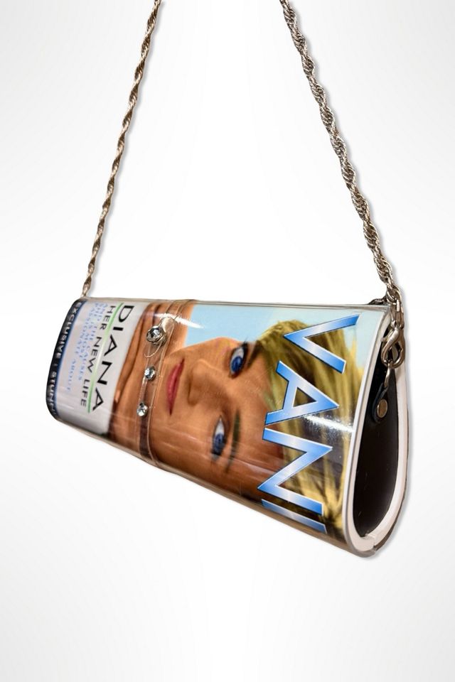 1990s Lucite Magazine Chain Strap Clutch Purse Selected By Ritual Vintage #2